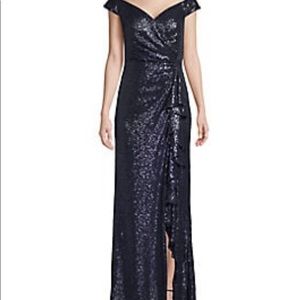 Gorgeous navy blue evening gown